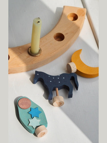 Decorative Figure Blue Horse