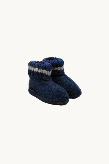 Wool Indoor Shoes Navy Blue