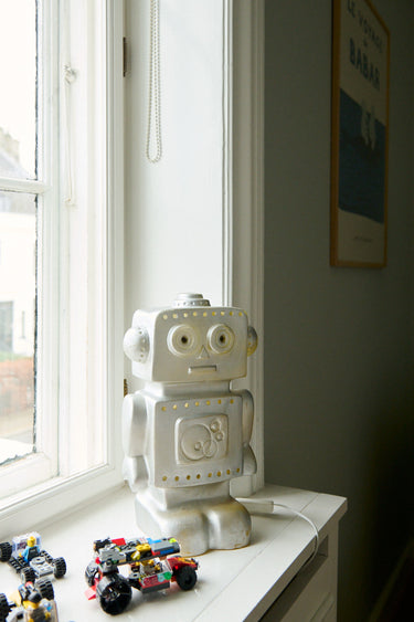 Robot Lamp Silver