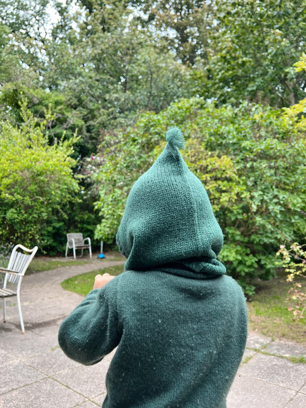 Knitted Balaclava, Green