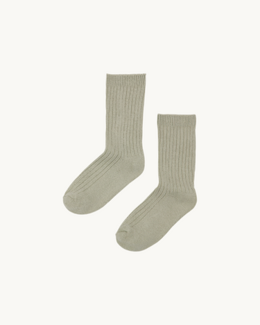 Ribbed Socks Light Sage
