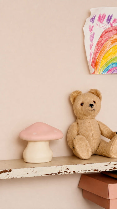 Mushroom Piggy Bank Pink