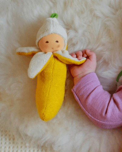 Banana Rattle Doll