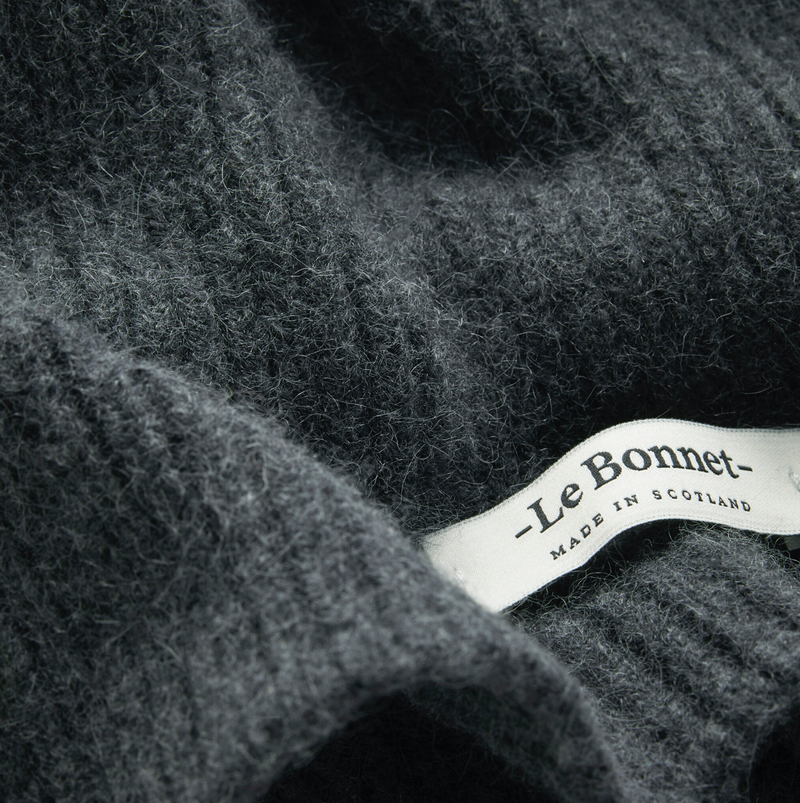 Lambswool Kids Beanie, Graphite