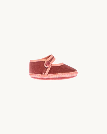 Baby Velvet Shoes Pink