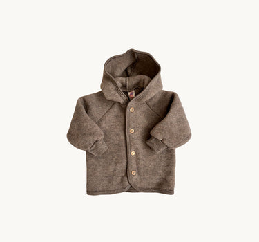 Merino Wool & Fleece Jacket, Walnut