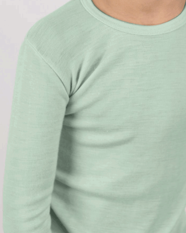 Wool & Silk Shirt Mint