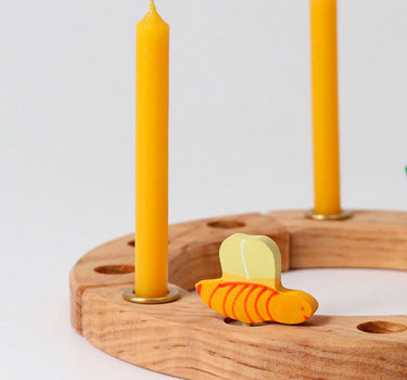 Amber Beeswax Candles Box of 12