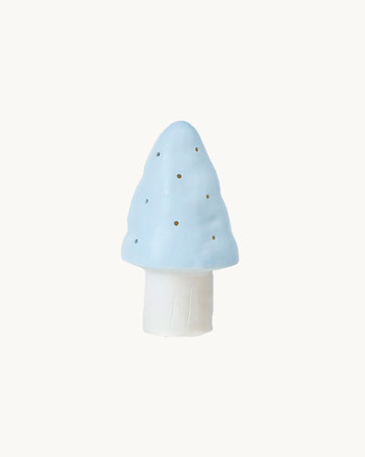 Small Mushroom Lamp Blue