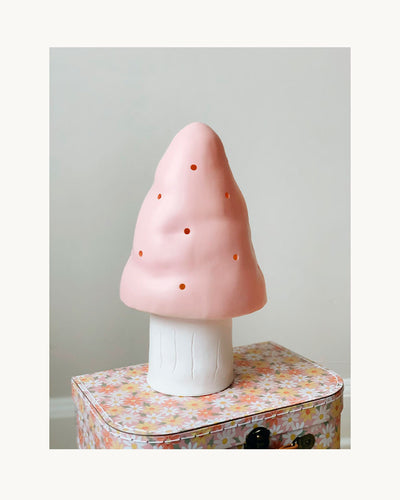 Small Mushroom Lamp Pink