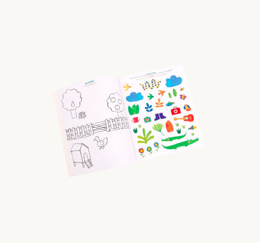 Colour-in Picture & Stickers Book