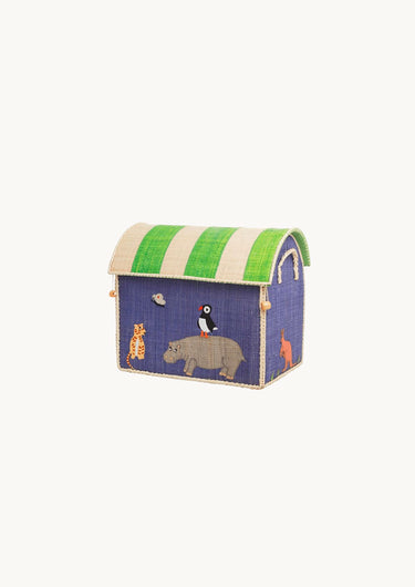 Small Raffia Basket 'Zoo'