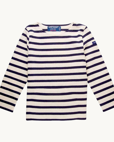 Sailor Striped T-Shirt, Cream & Blue