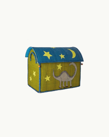 Medium Raffia Basket 'Dinosaur'