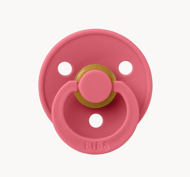 Colour Pacifier in Coral from Bibs
