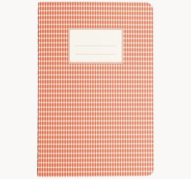 A5 Abstract Notebook, Orange