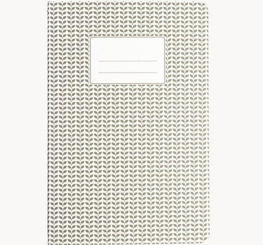 A5 Abstract Notebook, Light Grey