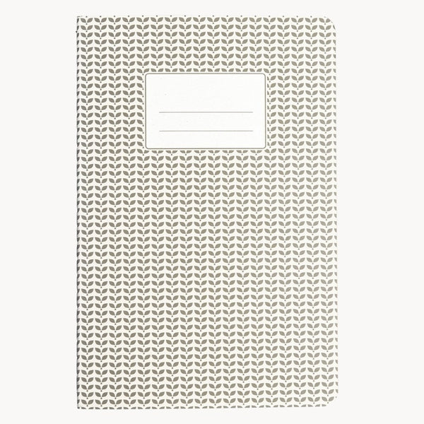 A5 Abstract Notebook, Light Grey