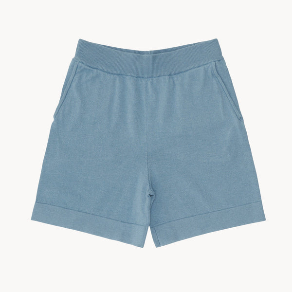 Knitted Shorts, Cloudy Blue
