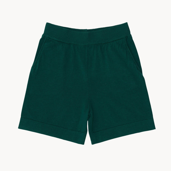 Knitted Shorts, Deep Green