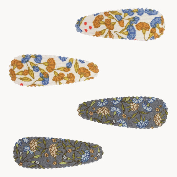 Fabric Hair Clips 4-Pack