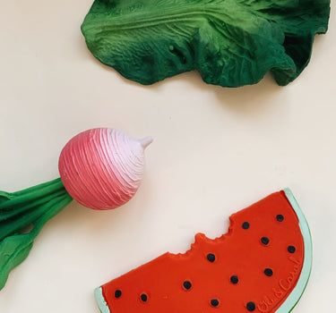 Chewable Baby Toy in Watermelon from Oil & Carol