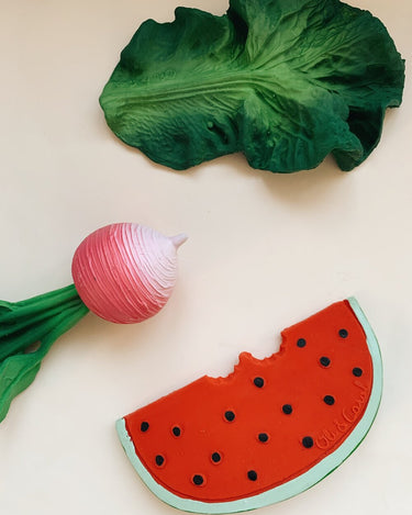 Chewable Baby Toy in Watermelon from Oil & Carol