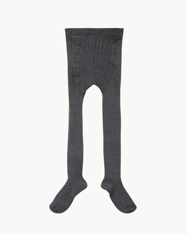 Child Rib Tights in Charcoal Melange from Caramel
