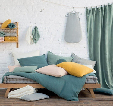 Cushion with Filling in Sage Green from Bonton