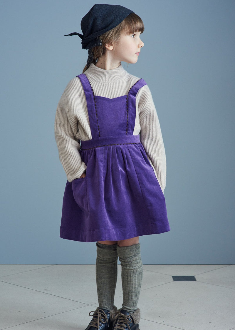 Furren Pinafore in Deep Purple from Caramel