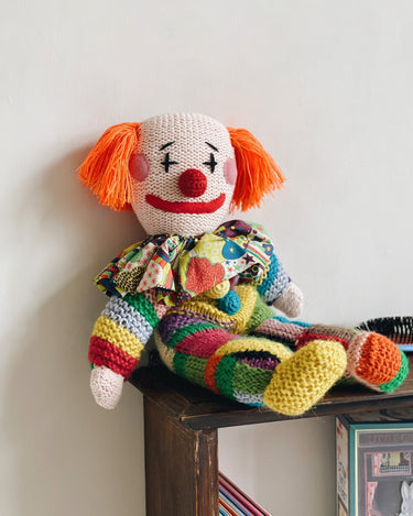 Handmade Knitted Clown from Creme de la Creme ala Edgar