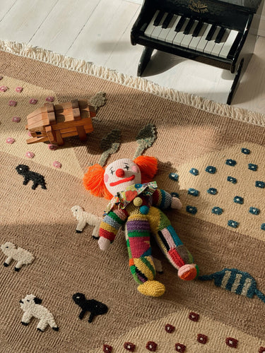 Handmade Knitted Clown from Creme de la Creme ala Edgar