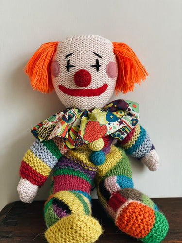Handmade Knitted Clown from Creme de la Creme ala Edgar