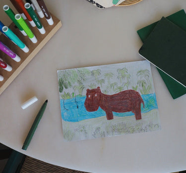 24 Markers with Wooden Box
