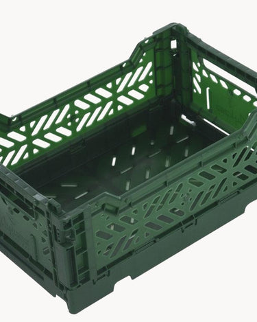 Midi Foldable Storage Box in Dark Green from Aykasa